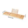 Nuevo Estante de Almacenamiento Retráctil y Ajustable de Madera de Bambú para Tina de Baño Hotel SPA Hogar Estante para Tina de Baño Baño