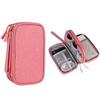 Bolsa de Armazenamento para Cabos de Dados, Bolsa Portátil de Armazenamento para Carregadores, Bolsa Pequena, Bolsa de Viagem Multifuncional de Três Camadas para Cabos de Dados e Fones de Ouvido