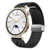 Adecuado para correa de reloj Huawei watchGT4 18 mm malla transpirable hebilla de succión magnética liberación rápida hebilla plegable correa de reloj de silicona