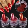 Brillo Nuevo para Uñas Transfronterizo Flor de Loto Botella a Prueba de Fugas Espejo Rojo Polvo de Espejo Mágico Brillo para Uñas de Navidad y Año Nuevo