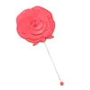Espejo de Maquillaje de Mano con Forma de Rosa Creativa, Espejo de Tocador Portátil con Superficie de Espejo de Alta Definición con Cuentas DIY, Al por Mayor en Stock