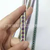 1,2cm Estilo Étnico Colorido Jacquard de Poliéster Rombos Fita Retrô Decoração de Casa Cinta para Mala Moda