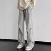 Pantalones de Carga de Secado Rápido Estilo Americano para Hombre Verano Deportes al Aire Libre Paracaidista Pantalones de Precaución Estilo High Street Holgados Casuales Largos