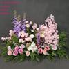 Orquídea Chiyidai de alta qualidade criptografia casamento simulação flores de fileira de chão flores de fundo de casamento flores para corredor de auditório de casamento decoração de flores de seda