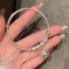 Atrapasueños de joyería de plata pulsera impresa en plata 999 femenina Mori retro pulsera de plata de ley estudiante todo partido