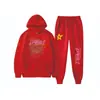 Sudaderas con Capucha Casual Estampadas de Moda Hip-Hop Transfronterizas Europeas y Americanas, Conjunto con Capucha para Hombres y Mujeres, Sudaderas con Estampado de Letras para Parejas