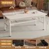 Mesa de Café Plegable para el Hogar Mesa de Té Pequeña para Balcón 2025 Nueva Mesa Lateral para Sofá en Apartamento Pequeño Mesa Pequeña de Almacenamiento para Sala de Estar