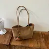 Outono de 2026 Nova Bolsa de Mão Feminina Estilo Coreano Bolsa Tote de Grande Capacidade Bolsa Casual de Ombro Moda para o Trabalho Bolsa de Ombro
