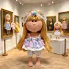 Solo ropa de muñeca Muñeca Mia Potato Española Figura de 24cm Ropa Tocado Vestido de Tirantes Calzones Bailarina Prólogo