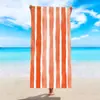 Toalha de Praia Listrada Simples Xiyin Temu Personalizada Toalha de Natação Toalha de Banho Microfibra Secagem Rápida Absorvente Toalha de Praia