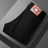 Nuevos Pantalones Largos de Estilo Europeo de Lujo Ligero para Primavera y Verano, Negros y Blancos, Resistentes a Tres Pruebas, Pantalones Acortados, Elásticos, Ajustados, Rectos, Modernos