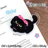 Clip Acrílico PP de Gato Negro Pequeño de Doble Cara, Clip de Caricatura Lindo para Agenda, Clip Multifunción para Foto, Recibo, Nota, Mensaje
