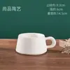 Taza de Cerámica en Blanco para Pintura a Mano DIY Arte de Cerámica Bajo Esmalte