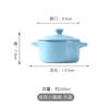 Tigela de cozimento binaural simples com tampa Bowl Cake Tigela de arroz infantil Pote de sopa pequeno Tigela de sopa Taça de ensopado Tigela de pudim de ovo cozido no vapor para o café da manhã