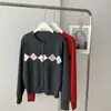 Nuevo cárdigan de punto fino de lana con patrón de rombos versátil, estilo coreano, otoño/invierno 2026. Suéter suave y cómodo con cuello redondo para mujer.