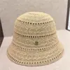 Chapéu de Pescador Respirável com Letra Vazada Japonesa Chapéu de Malha com Proteção Solar de Verão para Crianças Chapéu Dobrável Tipo Bacia Chapéu de Sol para Exterior