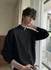 Cardigan de tricô liso, estilo "old money" americano, silhueta curta e ajustada, para homens e mulheres, jaqueta casual de manga longa para outono, moderno