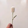 Ramo de Tulipán Cerrado de Lana Tejido a Mano Transfronterizo Venta al por Mayor Flor Simulada Flor de Lana de Tulipán Cerrado Tejida a Crochet
