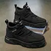 Botas Martin de Cano Alto Novas de Outono para Homem Botas de Trabalho Versáteis e Modernas para Canteiro de Obras Botas de Tornozelo Casuais Antiderrapantes