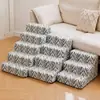 Diretamente da fábrica: Escadas para pets antiderrapantes, removíveis e laváveis para cães pequenos e idosos, adequadas para uso em camas e sofás; escadas para cachorro no atacado