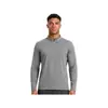 Kusen Masculino Meia-Zip com Gola Alta Manga Longa Escovado Alta Elasticidade Quente Respirável para Corrida ao Ar Livre Fitness Esportes T