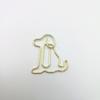 Clip para papel de perro color oro rosa clip para papel de animal clip para papel de dibujos animados pin con forma especial clip para papel creativo