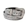 Cinto de Strass com Glitter Estilo Hot Girl Y2K Milênio Estrela de Cinco Pontas Furo Completo Estilo Punk Jeans Cinto Decorativo
