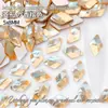 Manicura Rombo 5*8mm Diamante Rectangular Cuatro Esquinas Diamante Cubo de Azúcar Diamante de Fondo Micro Puntiagudo Decoración para Manicura Diamante para Manicura Venta al por Mayor
