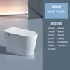 Vaso sanitário totalmente automático light-inteligente com sensor integrado, abertura automática da tampa, aquecimento, tipo sifão para uso doméstico, vaso sanitário ativado por voz atacado