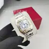 Reloj Cuadrado Kajia Cheetah Cuarzo Correa de Acero Reloj con Segundero Moda Reloj Clásico Venta al por Mayor de Comercio Exterior Transfronterizo Dropshipping