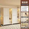 Guarda-roupa simples de porta de correr para quarto de aluguel, espessado, reforçado, combinação, novo guarda-roupa de aço, quarto de casa, resistente, durável