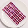 Fábrica de Rhinestones de Vidrio de Color K9 de Alta Calidad en Tira Larga AB, Rhinestones de Doble Agujero para Ropa DIY, Accesorios de Joyería de Forma Irregular