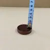 Muñeca Artesanal de Lana Reina Madera Maciza Retro 4cm Color Nogal con Base de Soporte para Agujas No Requiere Instalación