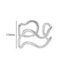 Tendencia Nueva Transfronteriza Anillo Ancho de Acero Inoxidable con Textura Geométrica para Hombres y Mujeres Irregular Acero de Titanio Anillo de Lujo de Gama Alta