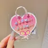 Adesivo de unha infantil Kulomi com desenho animado para bebê, armadura segura, não tóxica, adesivo de unha fofo e à prova d'água para meninas