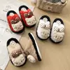 Pantuflas de Algodón KT para Niñas 2026 Otoño/Invierno Nuevas Pantuflas de Algodón Peludas Pantuflas de Casa para Niños Niña Bebé Dibujos Animados Pantuflas de una Correa
