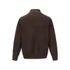 Yidao Vintage 2026 Coleção Outono Nova: Cardigã de Malha Masculino com Botões, Gola Mandarim, Mistura de Lã, Peça Versátil para Usar por Cima no Trabalho