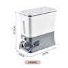 Doméstico empurra-tipo balde de arroz grãos de arroz à prova de umidade à prova de insetos caixa de armazenamento cozinha de grande capacidade de medição automática balde de arroz