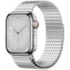 Para applewatch s987se correa cadena de dominó metal magnético acero inoxidable correa de apple