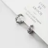 Pendientes de Estrella Vintage Desgastados para Mujer Estilo Ins Pendientes Distintivos de Moda para Hombre Moda Simple Imitación Plata Tailandesa Pendientes de Estrella de Cinco Puntas