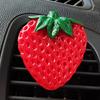 Clip para ambientador de salida de aire de coche, perfume, fresco, pequeño, cereza, fresa, transfronterizo, creativo, fruta, clip de fragancia para salida de coche