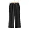 Jeans mom de pierna recta con caída de alta gama, nuevo estilo otoño e invierno, pantalones para mujeres de mediana edad y mayores, cintura elástica, tiro profundo, versión estrecha, pantalones de pierna ancha para mujer