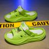 Sandalias y pantuflas de verano con suela gruesa de EVA, antideslizantes y con aumento de altura, para parejas, sandalias de playa Baotou para hombres y mujeres.