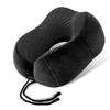Almohada en forma de U Espuma viscoelástica Logotipo personalizado Almohada de viaje Almohada en forma de U Almohada creativa para el cuello Tela magnética Almohada para el cuello para la columna cervical Venta al por mayor