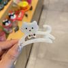 Pinza mediana para el pelo con diseño de gato y ácido acético de estilo coreano, con diseño de dibujos animados de moda para niña dulce, pinza para el pelo con forma de tiburón