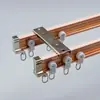Acessórios para cortina de trilho curvo tricolor espessados, trilho de liga de alumínio espessado, várias cores disponíveis, modelo 005 (embalado reto)