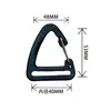 Ganchos giratórios de plástico para atacado para alças, bolsas e acessórios para animais de estimação, disponíveis em vários tamanhos de 15-50 mm, em estoque, ganchos para bolsa de cintura espessados