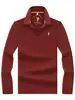 Camisa polo de manga larga para hombre con cuello, adecuada para primavera y otoño, con detalles bordados y de cuentas, hecha de algodón, para exportación, y diseñada para uso casual de negocios