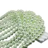 Accesorios de vestir de perlas de vidrio de alta gama de color verde fresco hechos a medida, cadenas para teléfono, collares, accesorios hechos a mano para DIY