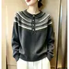 Nuevo Suéter de Punto Pulóver Estilo Coreano para Mujer, Cálido y Versátil, Comercio Exterior Isla Feynman, Otoño/Invierno 2026